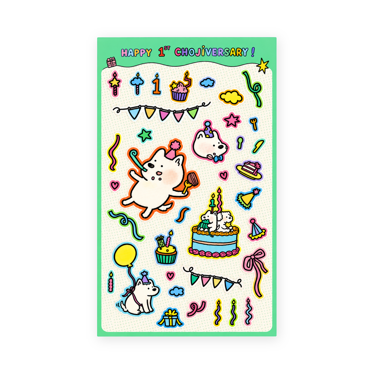 Happy Chojiversary Sticker Sheet