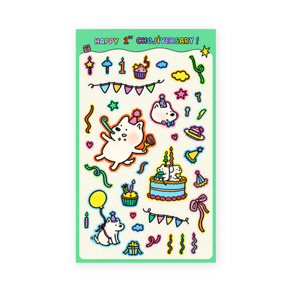 Happy Chojiversary Sticker Sheet